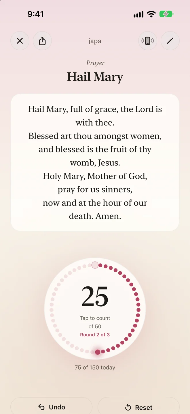 Japa christian prayer counter